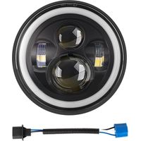 7 Inch LED Headlight Light Bulb, Sealed High/Low Beam DRL LED Lights Compatible with Motorcycle, Wrangler, Chevy, IP68 (1PC+H4 to H13 Line