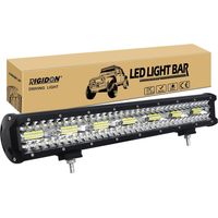 1 Barre Led 50cm 420w Triple Rangée 12v 24v Éclairage Offroad Pour 4x4 Camion Tracteur