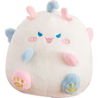 Peluche douce de 40 cm en coton PP, motif dessin animé mignon, oreiller pour la sieste, cadeau pour enfants, bureau, blanc