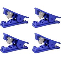 Set di 4 tagliatubi economici per tubi in silicone, PVC, PU e nylon, fino a 12 mm di diametro esterno, blu