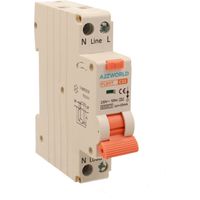 RCBO Interruttore Magnetotermico Differenziale Tipo A Curva C 1P+N 1M 6000A 10mA Per Zone Umide AC 230V IP20 IEC61009-1 PL8HT, Corrente Disponibili 6A 10A 16A 20A 25A 32A (C32A)