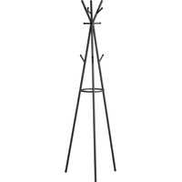 Appendiabiti Piantana Ferro Moderno Attaccapanni Ingresso H 175 x Ø 60 cm Nero