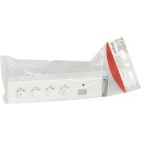 Legrand 050616 Befestigbare Steckdosenleiste – 4x2P+T – ohne Kabel – zweipolig/begrenzt