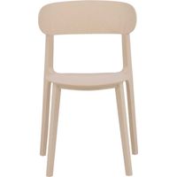 Åstol chaise de salle à manger plastique beige