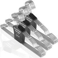 Metal Hangers 42cm Hanger Set of 30 Adult Hangers Stainless Steel Belt
