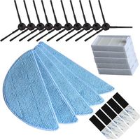 Accessoires pour aspirateurs iLife V5s, iLife V5 Pro, iLife X5, V3+, V5 et V5 Pro (5 groupes) : balais, filtres, brosses latérales et lingettes. Modèles : iLife V5s, iLife V5 Pro, iLife X5, V3+, V5 et