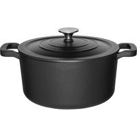 Cocotte en fonte avec couvercle, capacité de 5,2 L