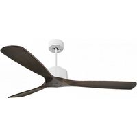 Modulo de KlassFan - Super destratificateur et ventilateur DC 166 cm Blanc pales bois sombre sans Lumière 30 à 60 m²
