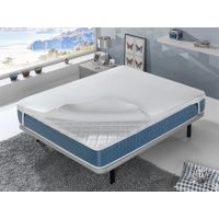 Surmatelas à mémoire 135x200 NORDES Épaisseur 4 cm Effet mémoire HousseLavable