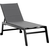 Bain de soleil, pour jardin terrasse piscine, détente extérieure, dossier confortable, détente jardin, usage extérieur ventilé