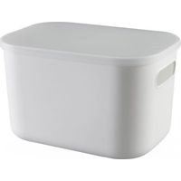 Boîte de rangement multifonction – Pour sous-vêtements, organiseur de tiroirs de placard, rangement de maquillage sur bureau, boîte de rangement avec couvercle (Dimensions : 10,24" x 7,09" x 6,3")