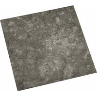 vidaXL Planches de sol 5,11 m² 55 pcs PVC Gris et Blanc