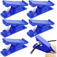 Coupe Tuyau,6Pcs Teflon Pipe Cutter Coupe-Tube en Plastique économique en Caoutchouc de Silicone Souple Tube de Tuyau Coupe-outil de Coupe PU