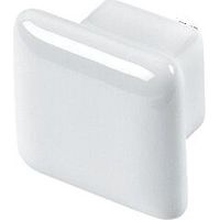 Bouton carré céramique - blanc 40 x 40 mm - MERIGOUS