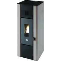 Punto Fuoco 9801660 Stufa a Pellet Minni Potenza Massima 6,3 kW Volume Riscaldabile 50-120 m³ con Programmatore Elettronico e Telecomando colore Bianco
