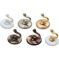 GANCIO MULTIUSO 'SMERALDO' Ø 30 mm - Bianco/oro Q.TA 20