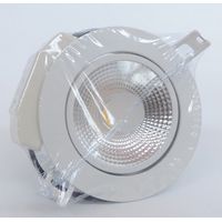 Spot encastré LED 6W blanc orientable Ø 105mm x90mm 3100K 480lm avec driver 230V angle 120° étanche IP54 SWISS LED SLDL6BCB