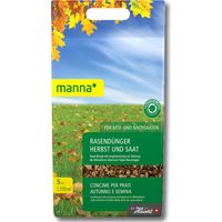 Manna Rasendünger Herbst und Saat 5 kg Herbstrasendünger Anwachshilfe Ansaat