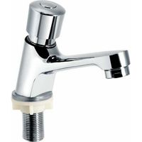 Robinets de lavabo avec fonctions d'arrêt différé et d'arrêt automatique.