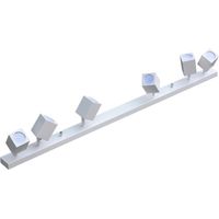 Lampada parete-soffitto bianca 6 faretti GU10 Quantus