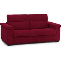 Canapé 2 Places Lapio Fixe, Déhoussable, Imperméable Made in Italy, 95x185x100h cm Rouge