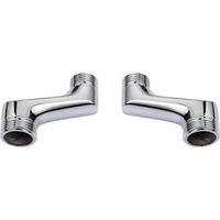 BRAVIX Raccord Excentré Mitigeur Bain Douche,Raccord Laiton Coudé RéDucteur,Bras Pivotant RéGlable,Raccord Excentré 1/2 3/4,Raccord Excentré Wc