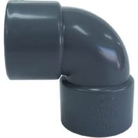 Coude pvc 87º H-H - CREARPLAST Dimensions : 110x87 mm