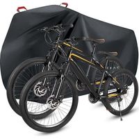 Housse de vélo imperméable XL en nylon 210D avec œillets – protection anti-pluie, anti-poussière et UV pour 1 ou 2 vélos