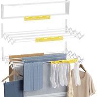 Newlux Tendedero Plegable Pared Blanco Wall V80 (80 x 60 x 19 cm) con capacidad para 9 m / 12 kg