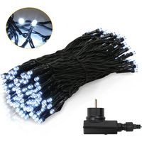 SWANEW Catena luminosa LED 20m 200 LED Decorazione Natalizia – Decorazione per Matrimonio, Natale, Interno ed Esterno Bianco Freddo