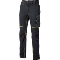 PANTALON DE TRAVAIL LEGER TISSU U4 STRETCH WORLD BLACK CARBON U-POWER