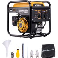 Maxpeedingrods – Groupe électrogène Inverter 3500W essence 4 temps – 2 prises 230V – Silencieux 72dB – Autonomie 8,5h – Léger 26kg pour chantier camping