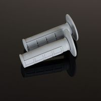 Manopole Renthal MX Single Composo Diamond/Waffle Soft, morbide, monostrato, grigio chiaro