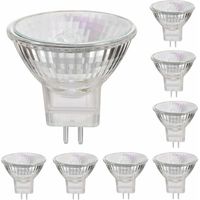 MR11 12V 35W GU4 Halogenstrahler, 2800K warmweiß, dimmbar, 8er-Pack -