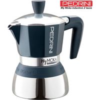 Pedrini MyMoka Induction cafetière inox 2 tasses