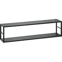 Étagère Switch en métal 2 niveaux - L 120 x P 25 x H 31 cm - Noir - Livraison gratuite