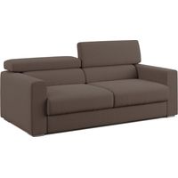 Dylan Sofa mit Bettkastenauszug aus wasserfestem, Baumwollartigem Stoff T13 158 cm braun