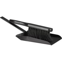 Relaxdays – Pelle à cendres et balayette en acier – Set de nettoyage cheminée 37 cm – Pour cendres froides – Usage intérieur et extérieur