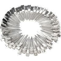 50 Pcs 45mm Pince a cheveux pinces de crocodiles clip a cheveux