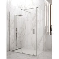 ALLSTONE HIDRA Duschwand - 1+1 Eckduschkabine mit fester Seite, ohne Unter- und Oberprofil 170x70 cm