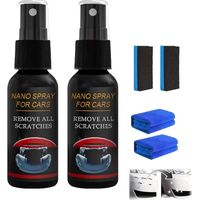 Nurafix Nano Spray de Réparation de Rayures de Peinture de Voiture, Spray de Réparation de Rayures de Voiture, Efface Rayure Auto, Car Scratch Remover pour Réparation Rapide des Rayures (2PC)