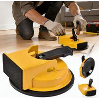 Outil de Fixation D'espacement de Sol pour Stratifié, Outils de Sol Stratifiés Robustes, Outil de Fixation D'espacement de Sols en Stratifié Métallique avec Ventouses pour Salle Bain, Cuisine, Salon