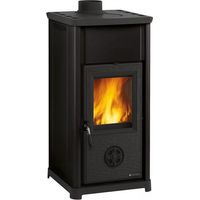 Stufa a legna – Tea finitura Nera 42×42 h83 cm 7,0 kW – La Nordica