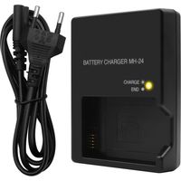 MH-24 Chargeur de Batterie Lithium pour Appareil Photo Nikon EN-EL14 EN-EL14A pour Nikon D3100 D3200 D3300 D3400 D3500 D5100 D5200 D5300 D5500 D5600 P7000 P71100 00 P7 700 P7800 Appareils Photo SLR