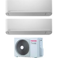 toshiba dual split inverter aire acondicionado seiya serie 10+10 con ras-2m14u2avg-e r-32 wi-fi opcional 10000+10000 - nuevo