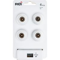 Set mit 4 runden Möbelknöpfen aus glänzendem Porzellan H.28 x B.31 x T.31 mm REI