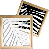 PALMA - Moduli Decorativi in Legno e PVC - Colore: bianco - Misura: 98x98 cm