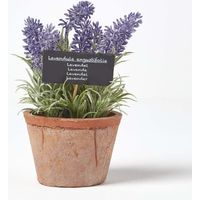 HOMESCAPES Künstliche Lavendel-Topfpflanze