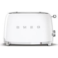 Smeg – Grille pain 2 fentes 950W – Thermostat 6 positions – Système de centrage automatique – Fonctions réchauffage et décongélation