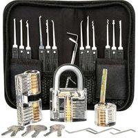 Professionelles Lockpicking-Set, 26 Passwort-Signatur-Kits mit 3 transparenten Lockpicking-Kits